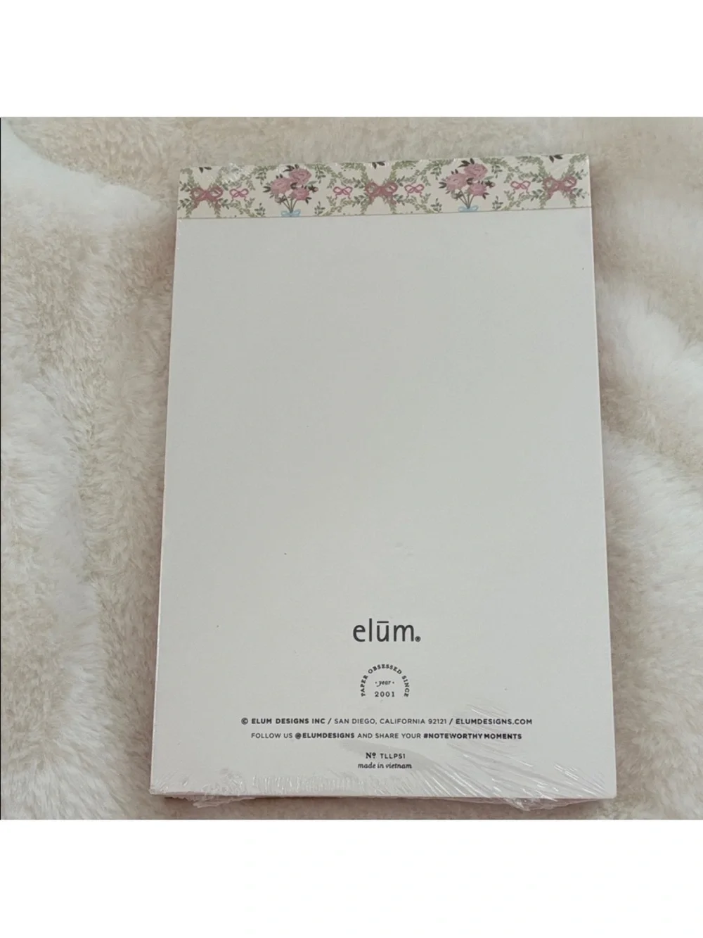 Blue 'Notes' Journal with Floral Swallow Design & Pink Notepad Set Bundle